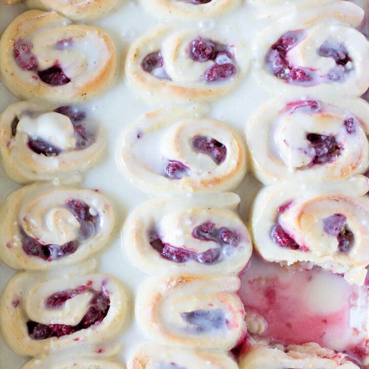 Raspberry Lemon Sweet Rolls
