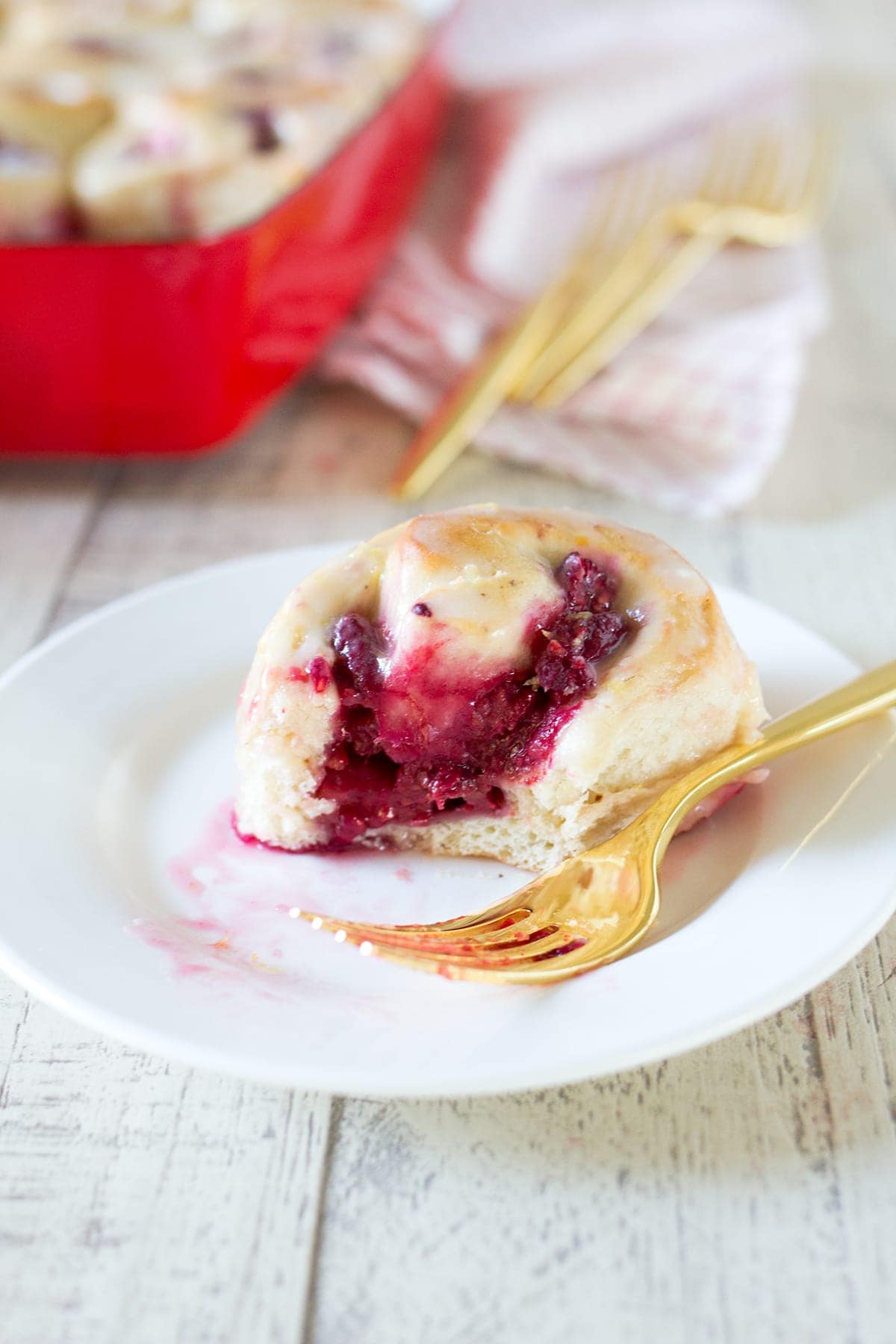 Raspberry Lemon Sweet Rolls