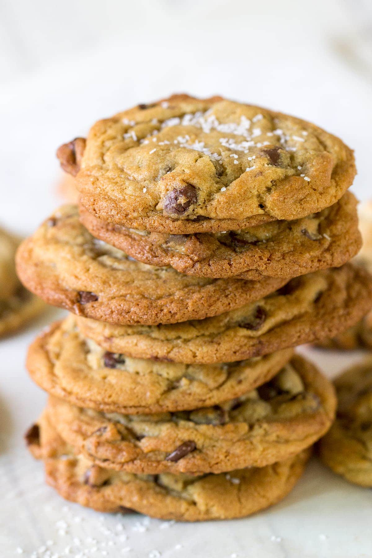 Salted Brown Sugar Chocolate Chip Cookies