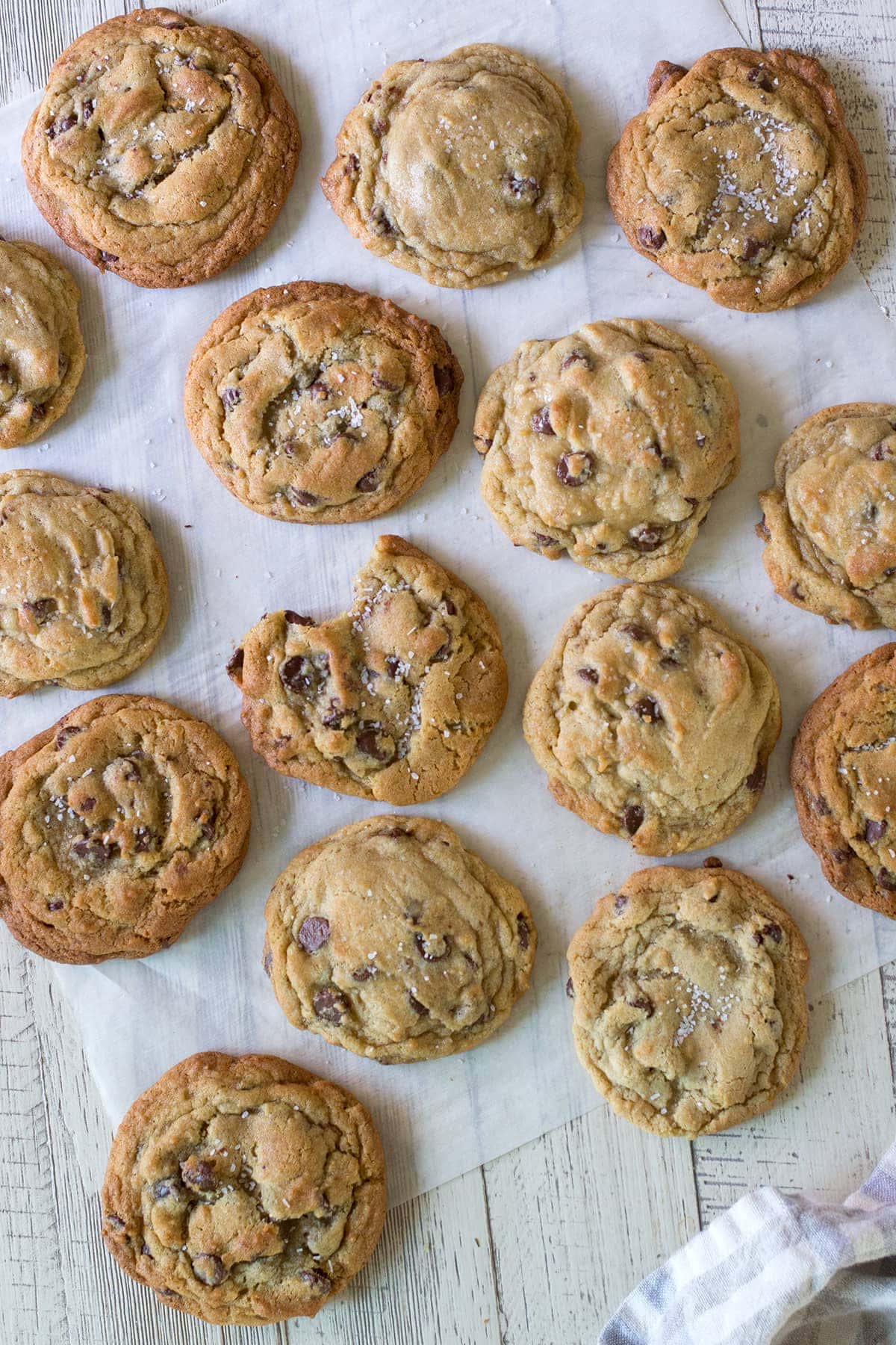 Salted Brown Sugar Chocolate Chip Cookies