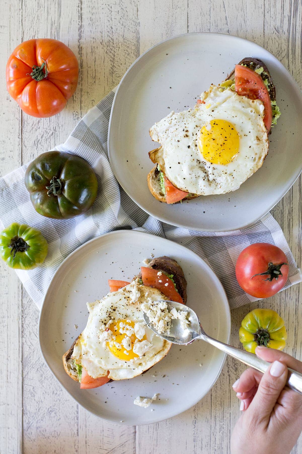 Tomato Feta Avocado Toast