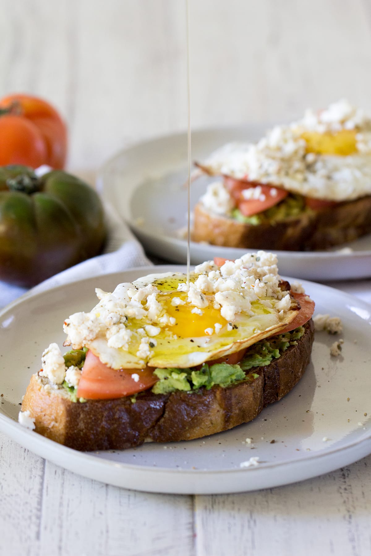 Tomato Feta Avocado Toast