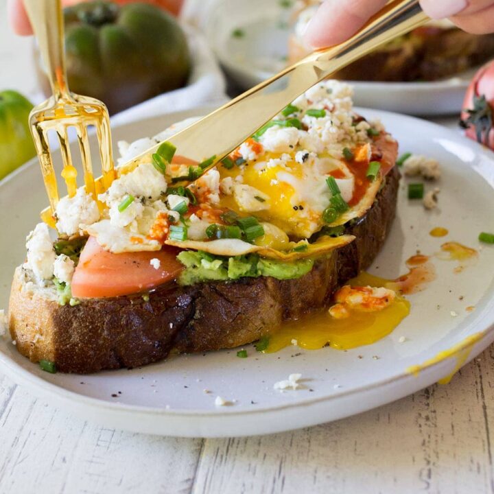 Tomato Feta Avocado Toast