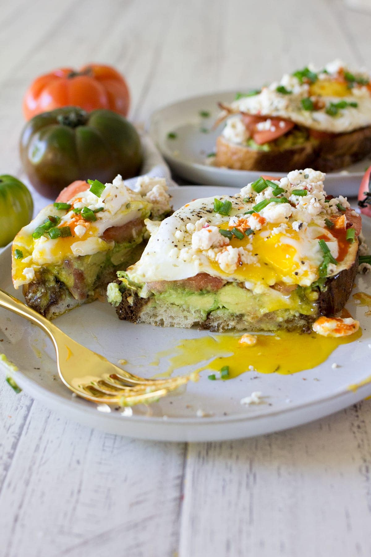 Tomato Feta Avocado Toast