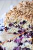 Blueberry Crumb Loaf with a cinnamon crumble topping.
