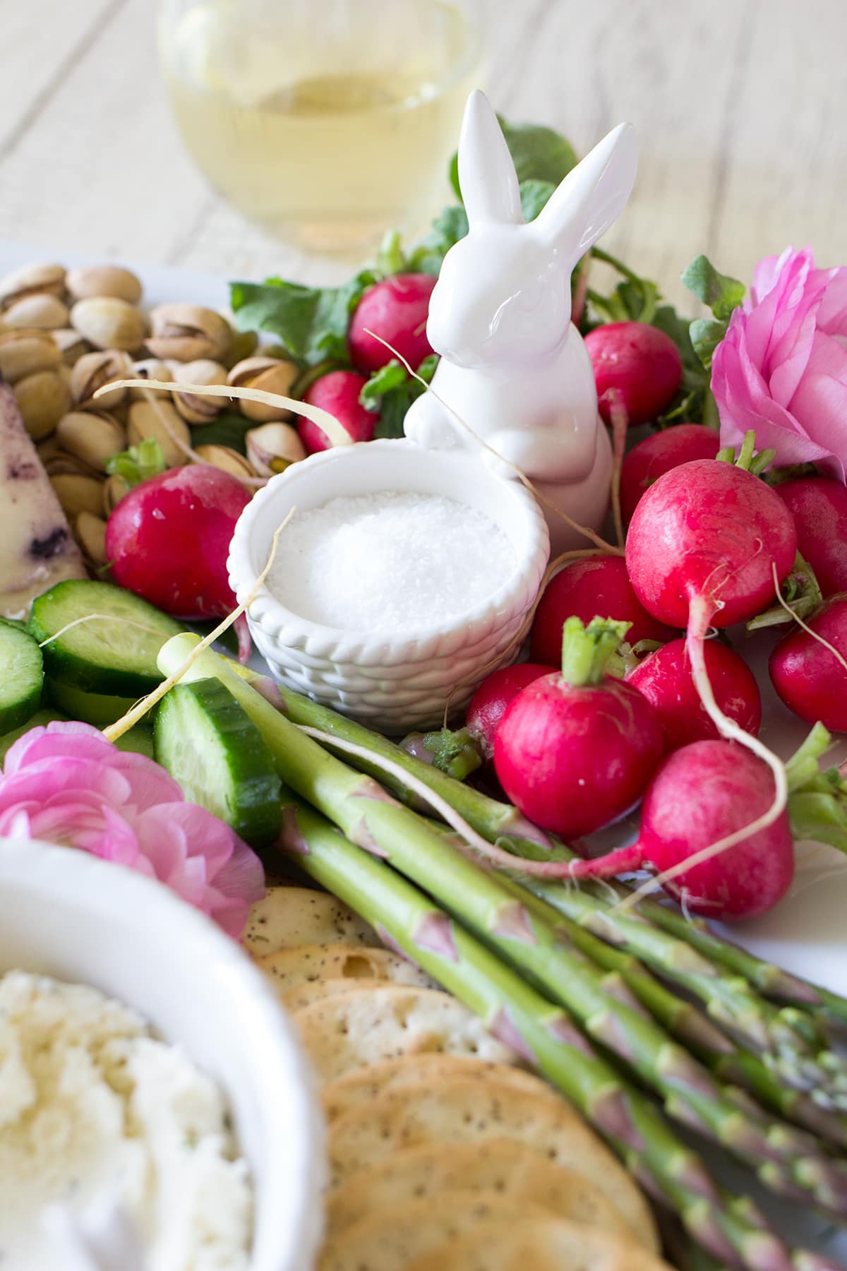 Easter Cheese and Crudite Board