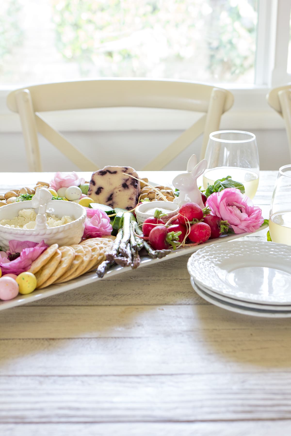 Easter Cheese and Crudite Board