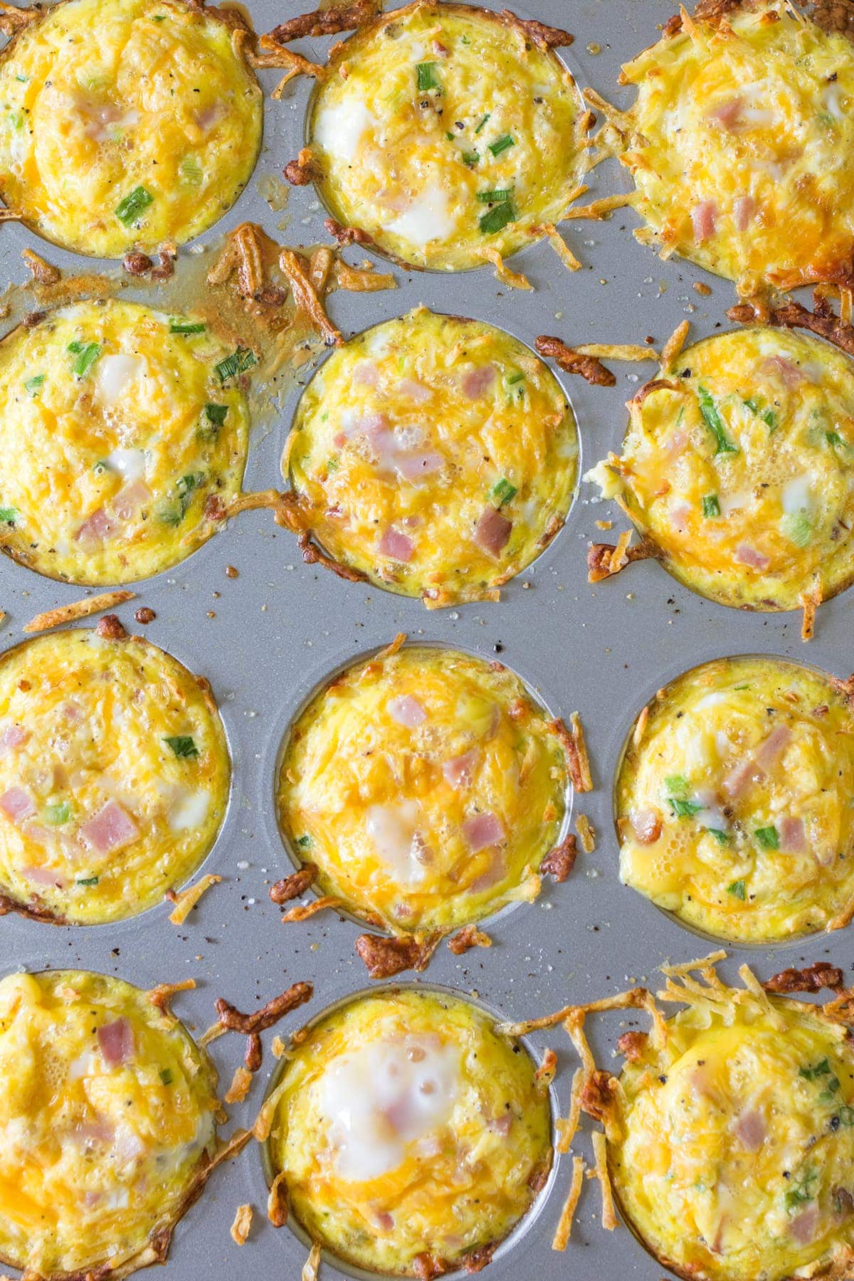 Leftover Easter Ham Breakfast Egg Nests