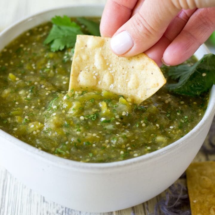 Roasted Tomatillo and Jalapeño Salsa