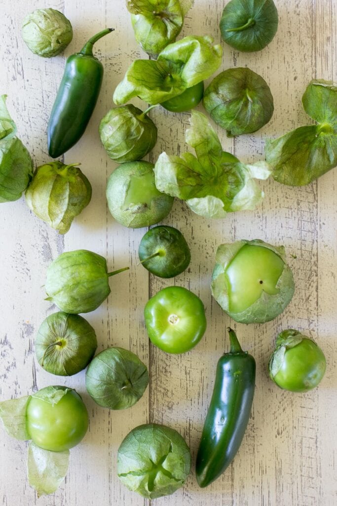 Roasted Tomatillo and Jalapeño Salsa • Freutcake