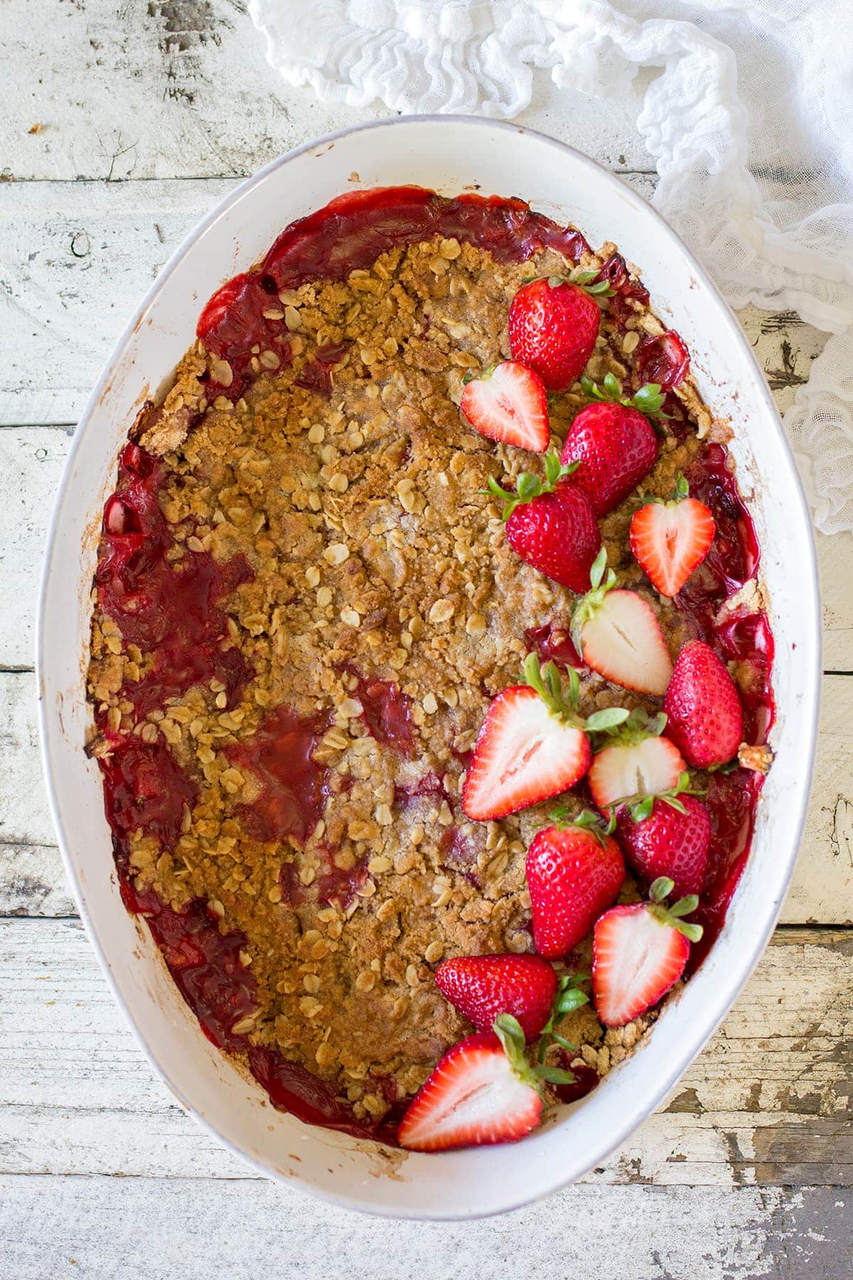 Strawberry Rhubarb Crumble