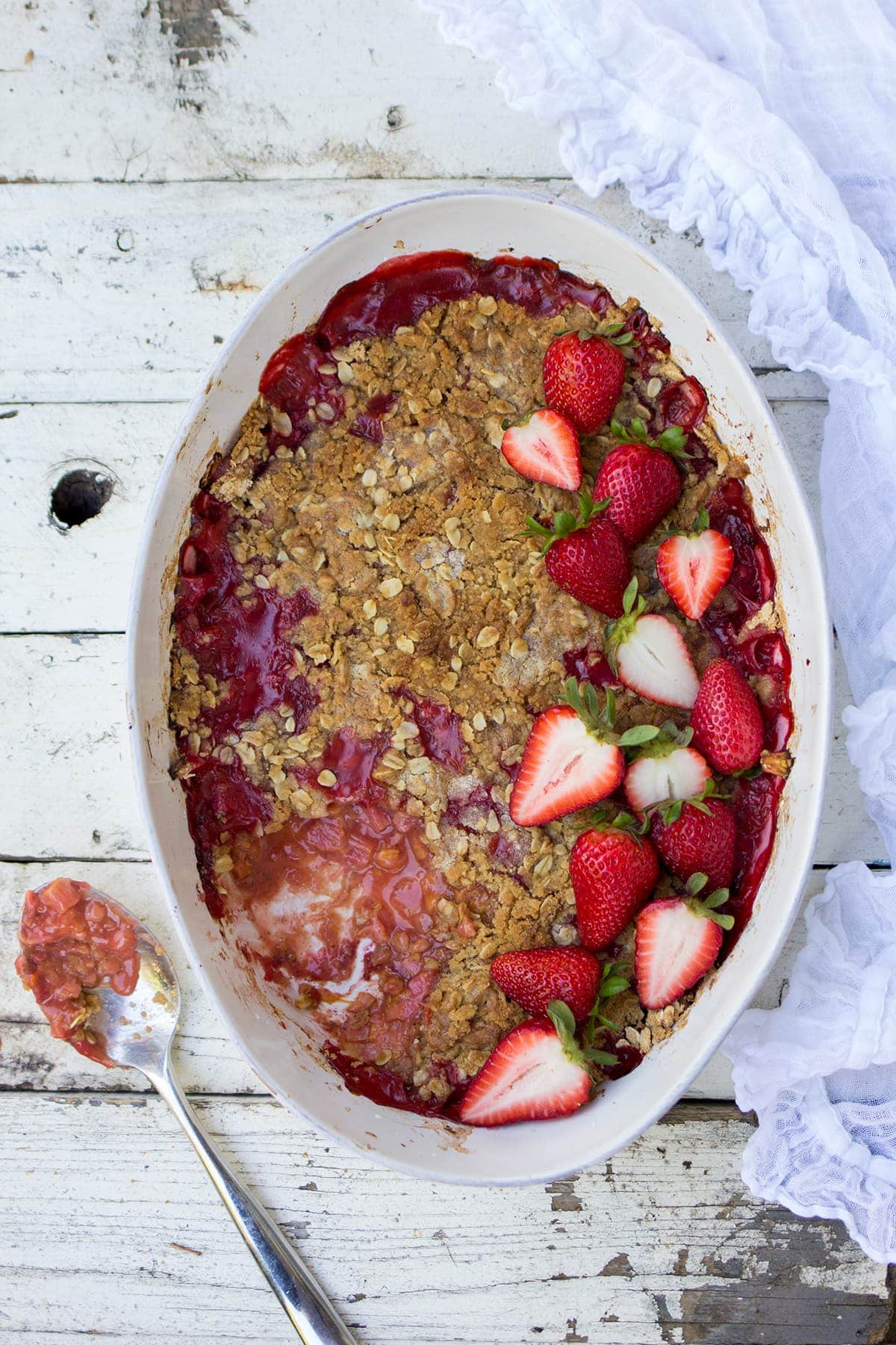 Strawberry Rhubarb Crumble