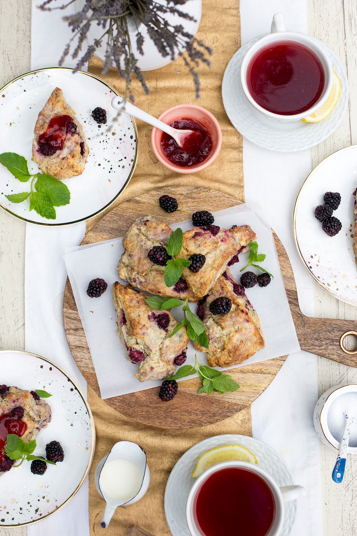 Brown Sugar Blackberry Scones