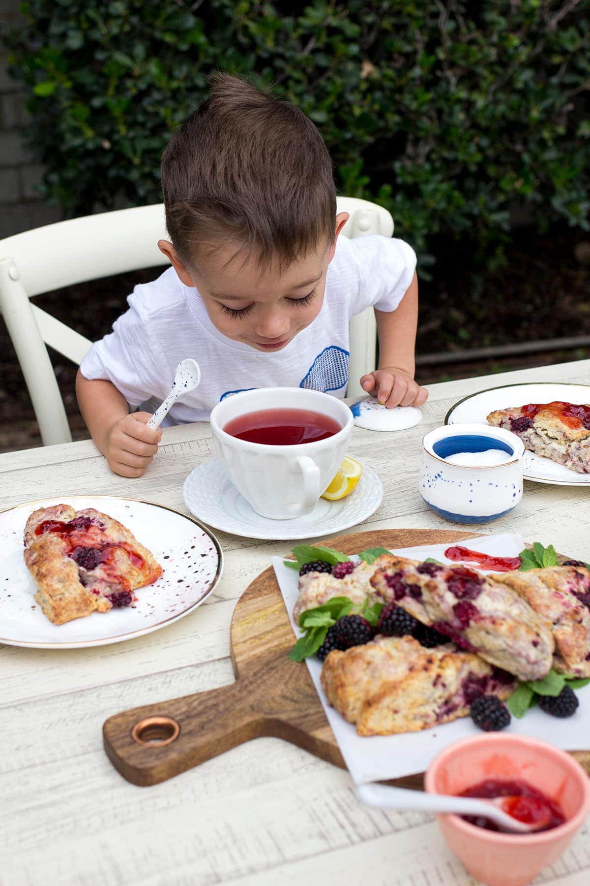 Brown Sugar Blackberry Scones