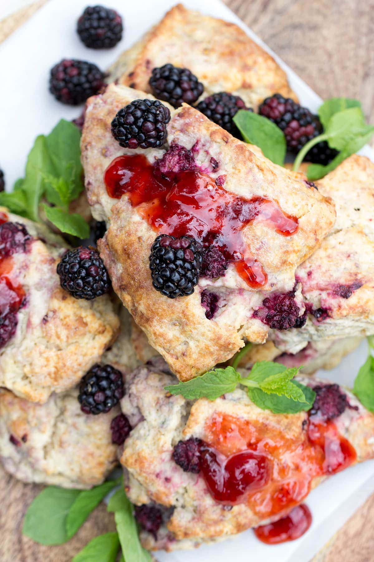 Brown Sugar Blackberry Scones