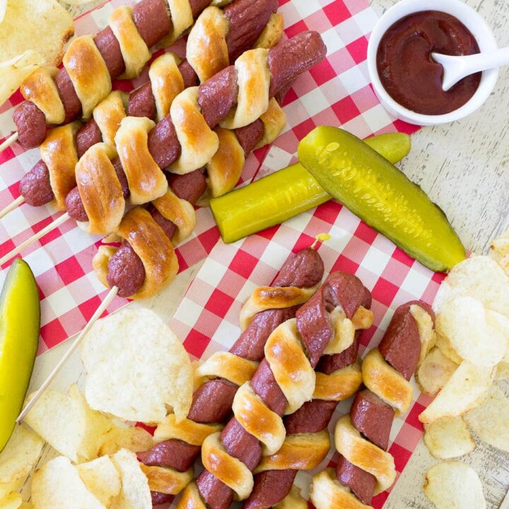 Easy 2 Ingredient Tornado Hot Dogs