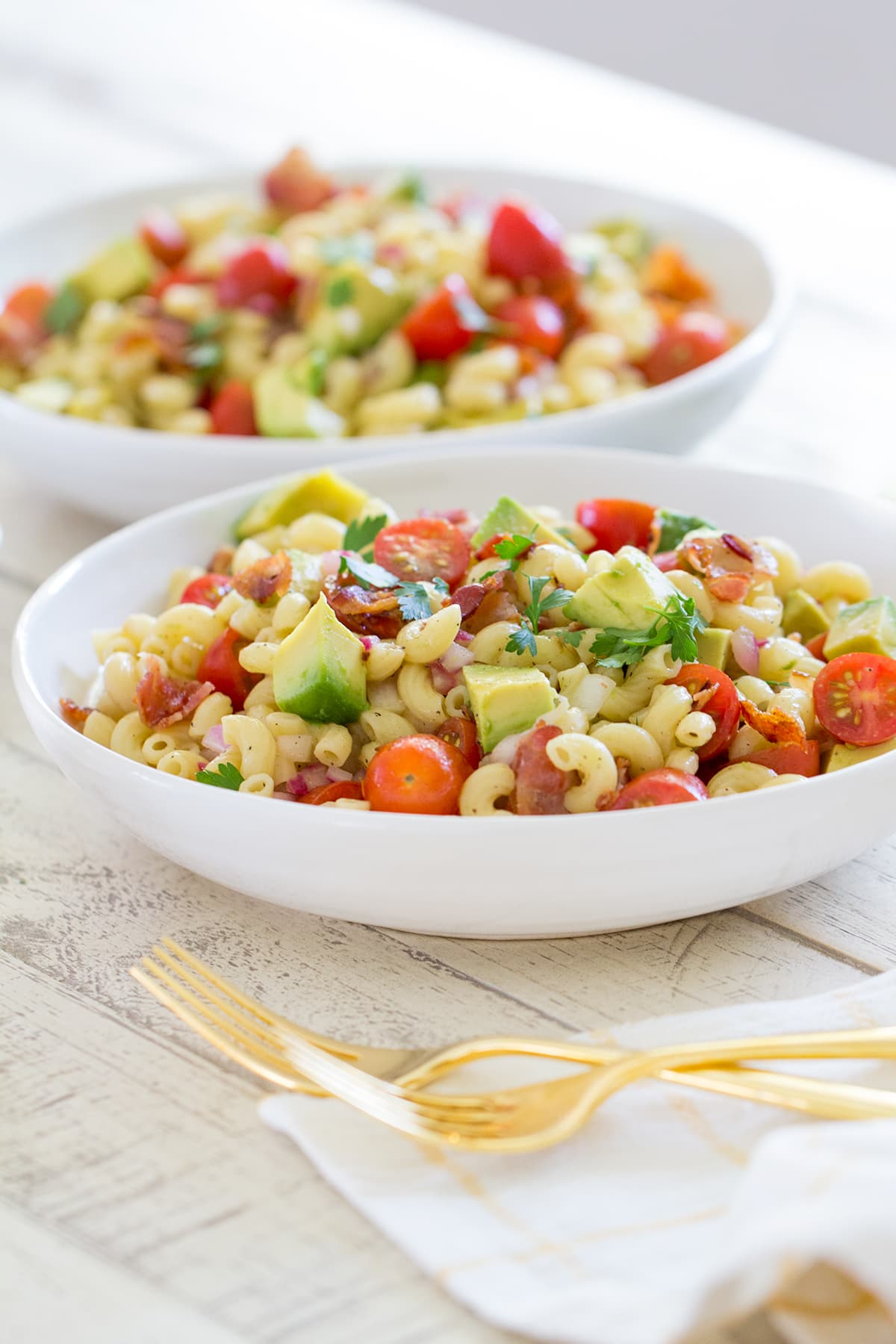 Bacon Avocado Tomato Pasta