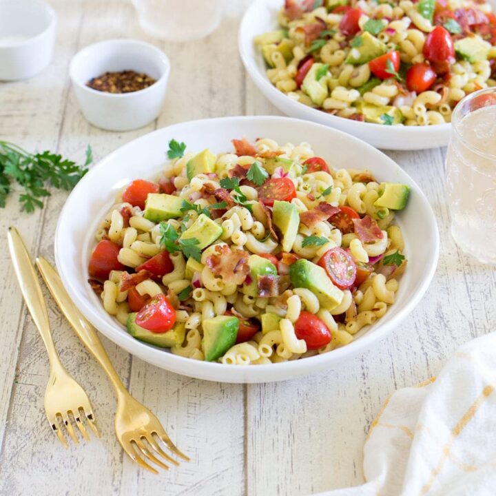 Bacon Avocado Tomato Pasta