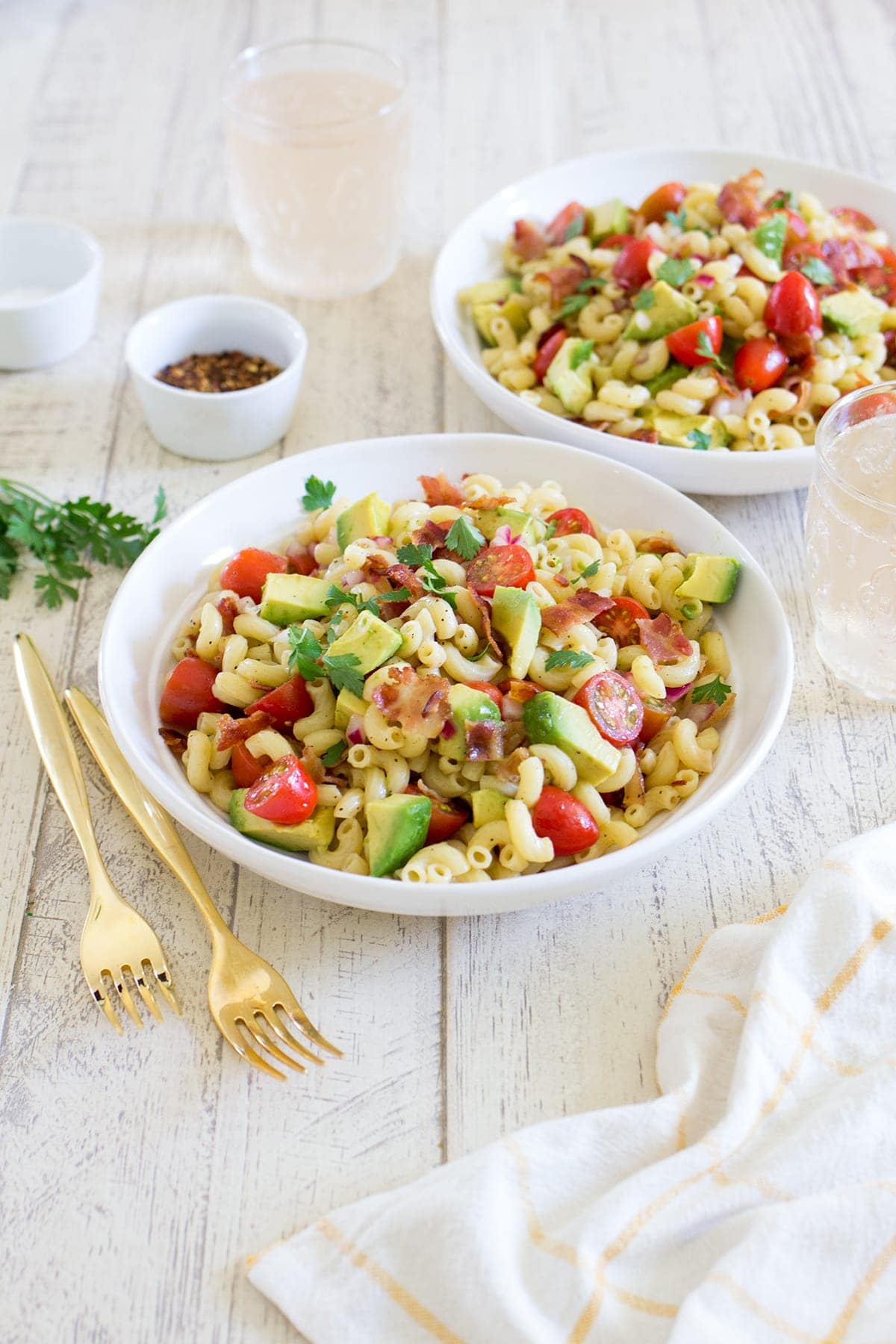 Bacon Avocado Tomato Pasta