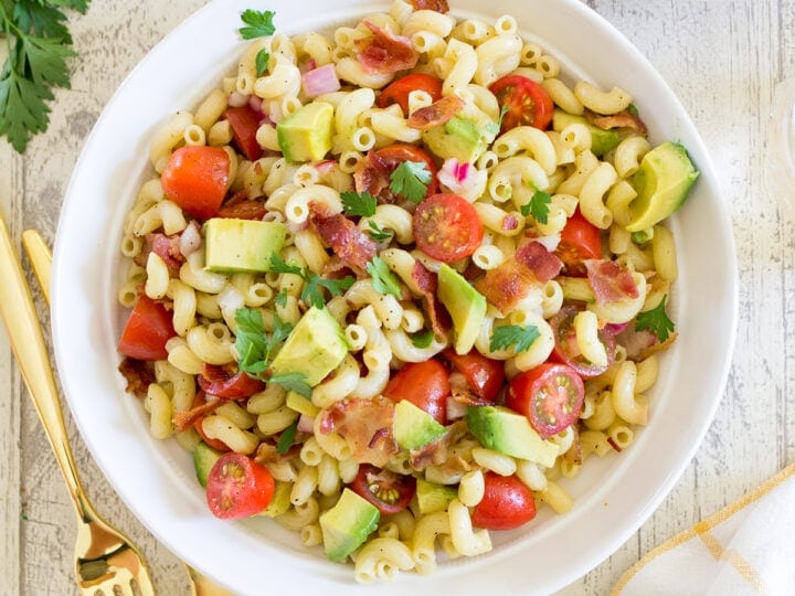 Bacon Avocado Tomato Pasta Freutcake