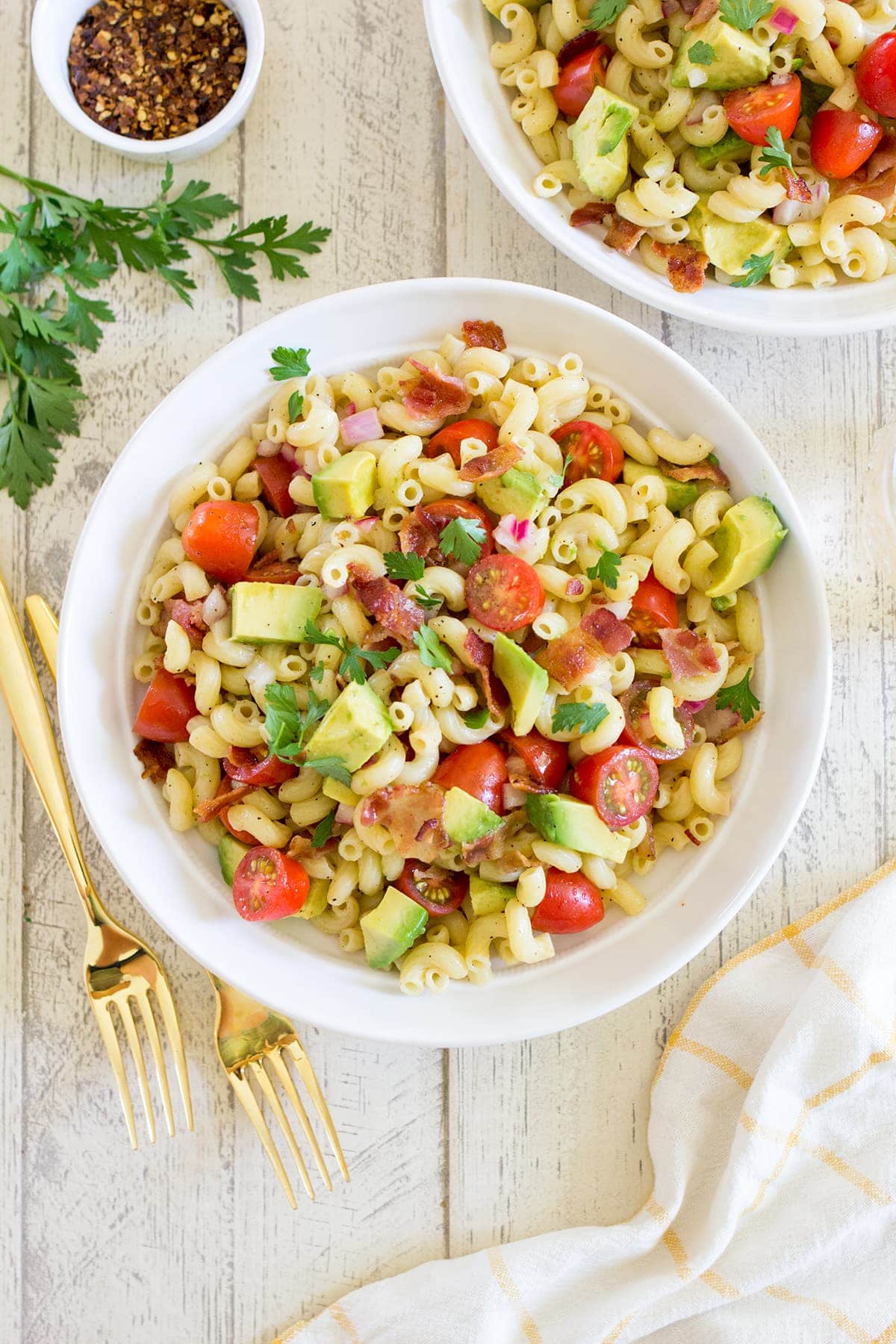 Bacon Avocado Tomato Pasta