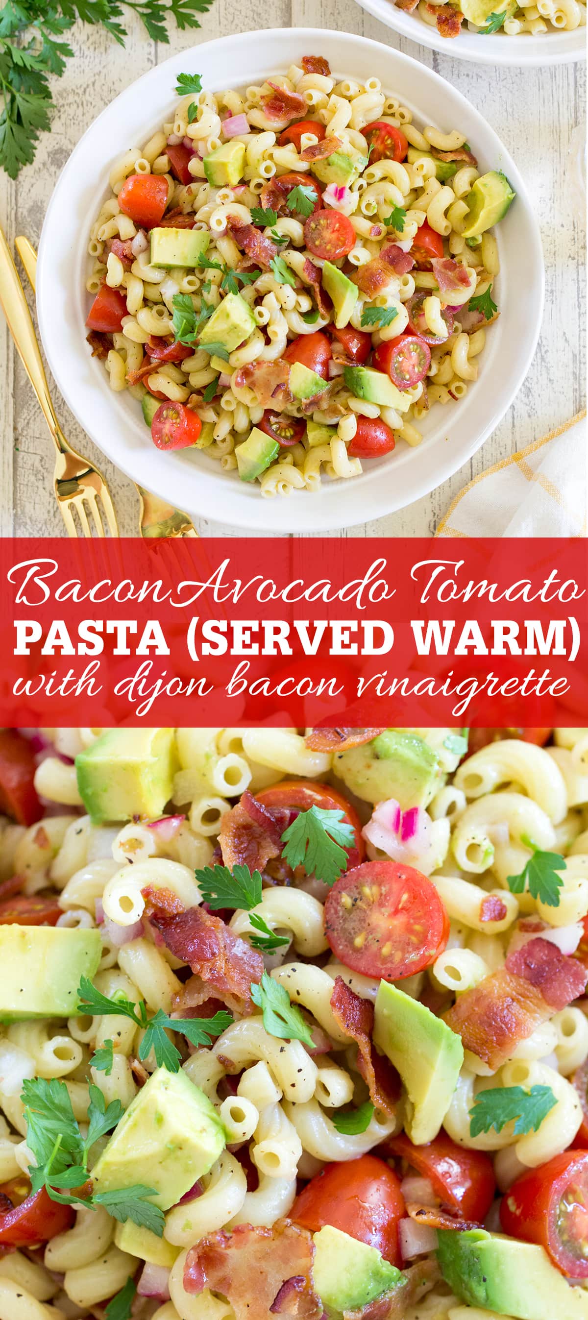 Bacon Avocado Tomato Pasta