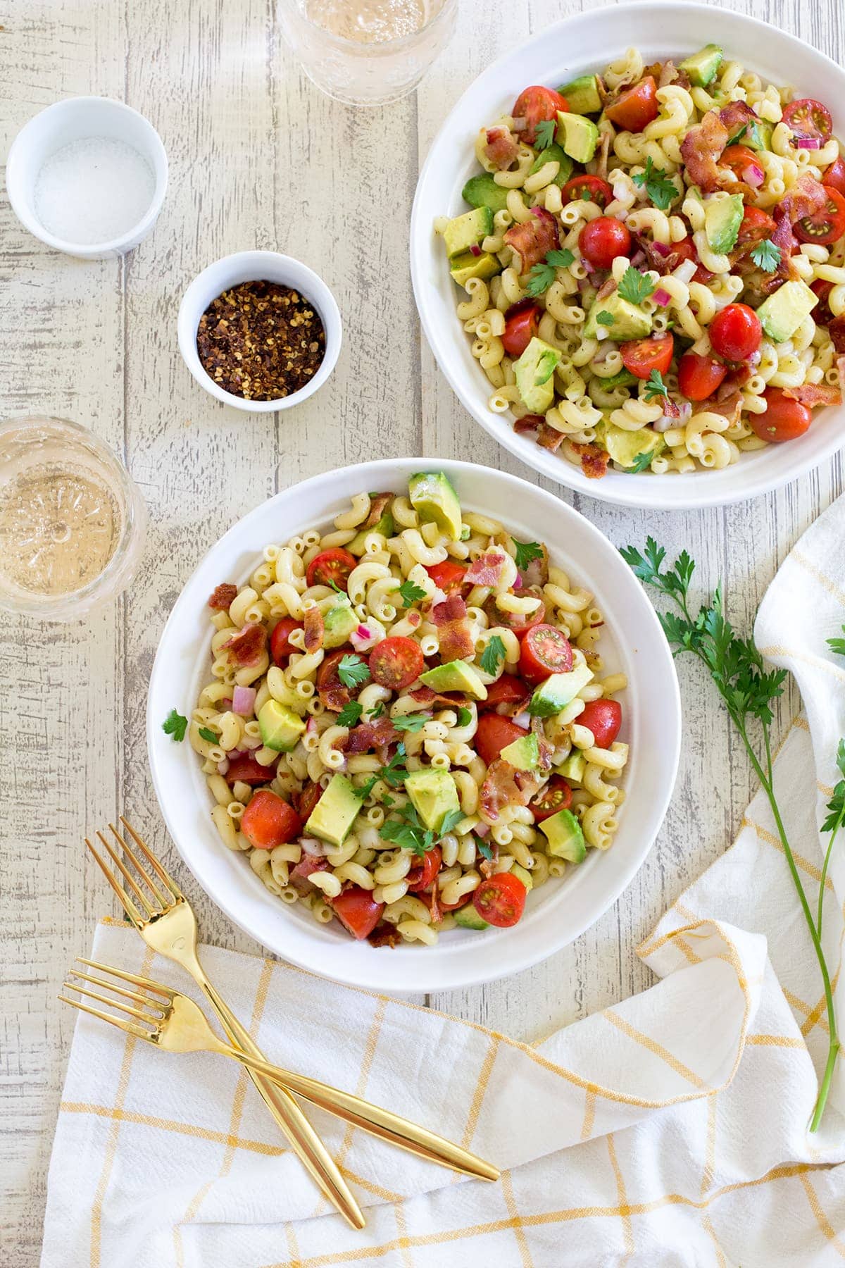 Bacon Avocado Tomato Pasta