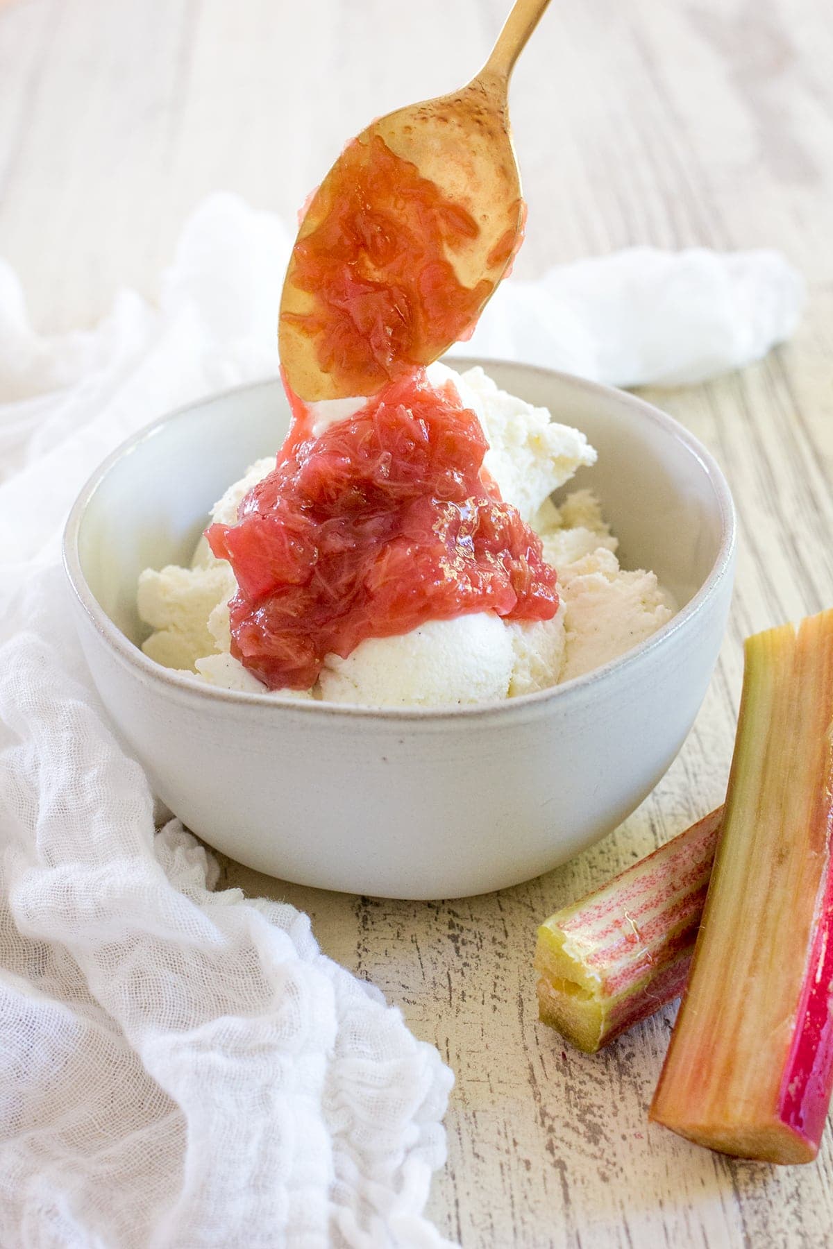 Quick Rhubarb Compote