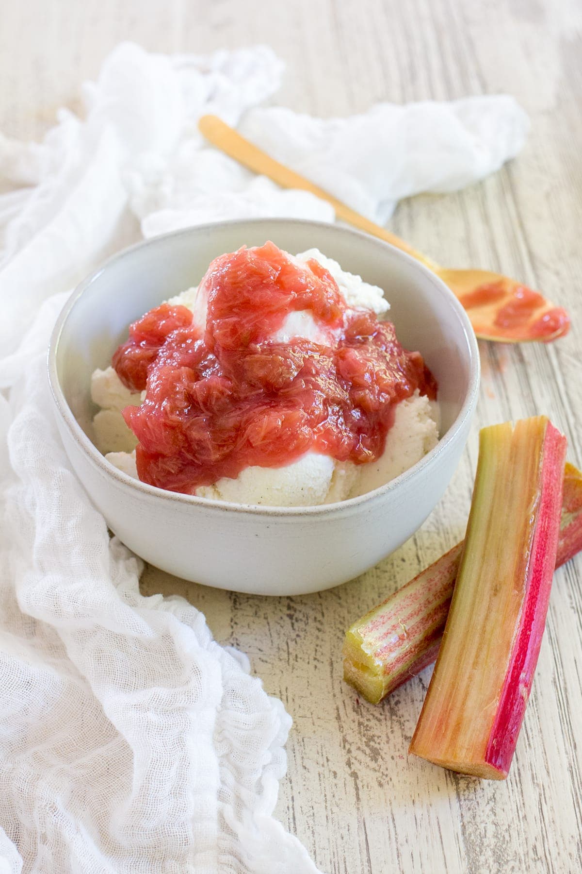 Quick Rhubarb Compote