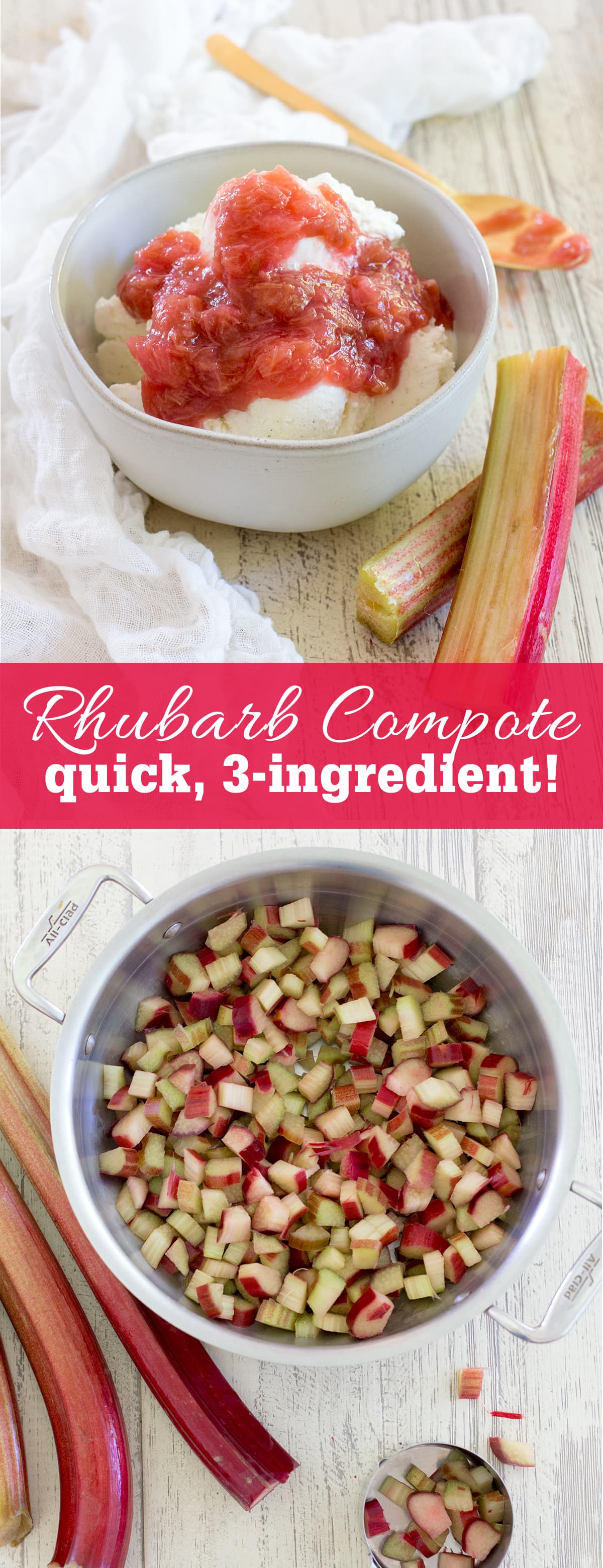 Quick Three Ingredient Rhubarb Compote