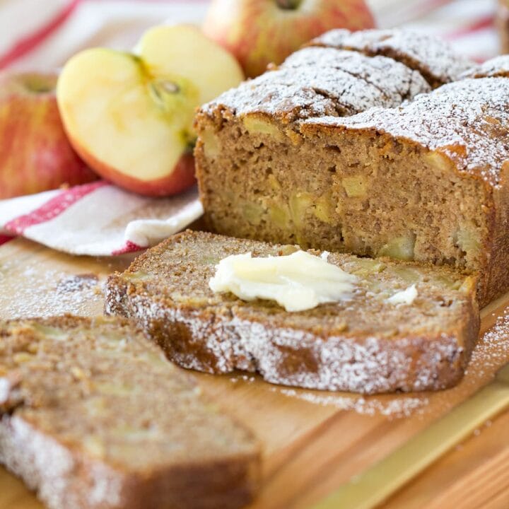 Easy Cinnamon Spice Apple Bread is packed with chunks of fresh sweet apple and plenty of fall spice flavor.