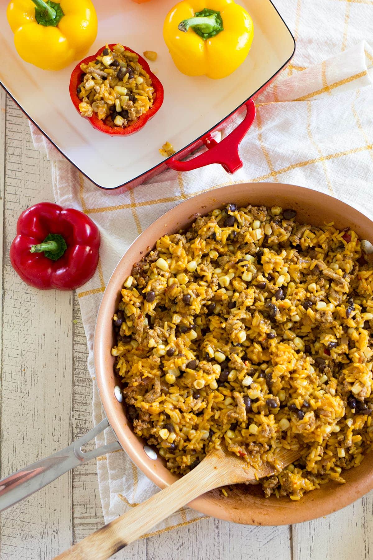 Easy Mexican Stuffed Peppers with Turkey and Rice also known as the best stuffed pepper recipe