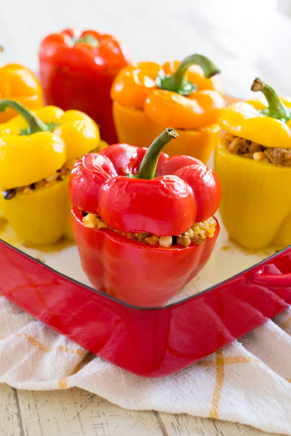 Easy Mexican Stuffed Peppers with Turkey and Rice also known as the best stuffed pepper recipe