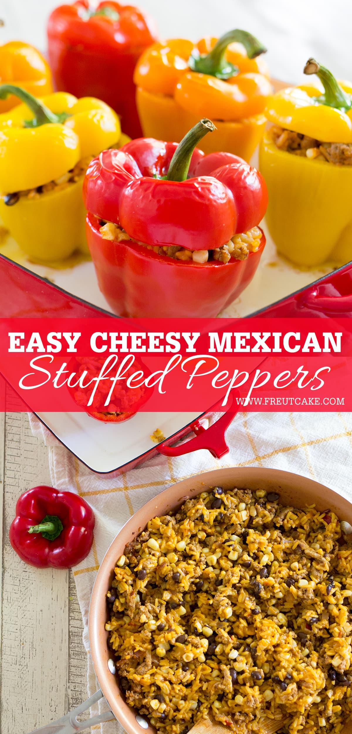Easy Mexican Stuffed Peppers with Turkey and Rice also known as the best stuffed pepper recipe