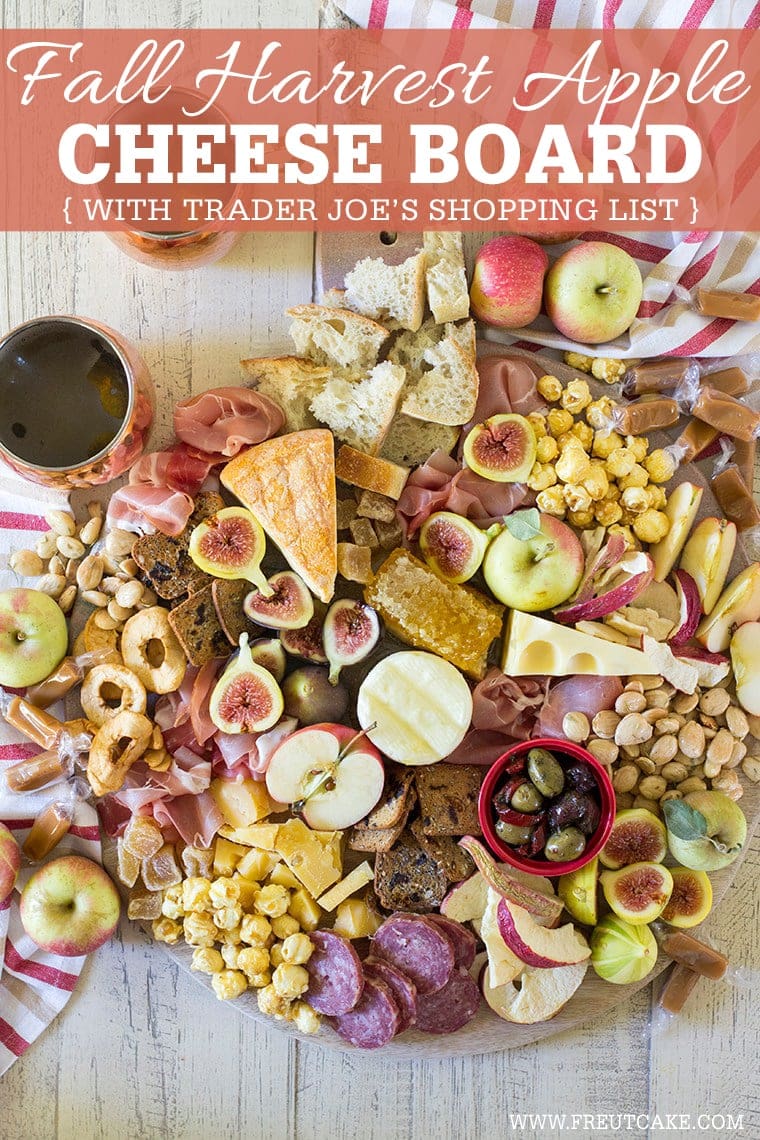 Fall Harvest Apple Inspired Cheese Board is a great party appetizer board to enjoy with friends and a bottle of crisp hard apple cider. I’m sharing all of my easy fall cheese board display ideas and Trader Joe’s ingredient list. #cheeseboardIdeas #DIYcheeseboard #cheeseboarddisplay #cheeseboardrecipes #easycheeseboard #traderjoes #fall #holiday #howtomakea #wooden #fall #harvest #apple #cheeseboard #traderjoescheeseboard #fallcheeseboard 