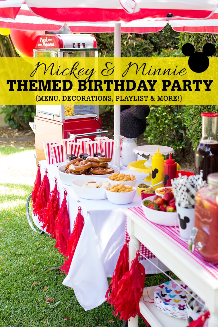 Mickey and Minnie Mouse Themed Third Birthday Party for the twins