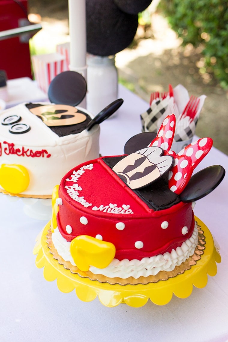 Mickey and Minnie Mouse Themed Third Birthday Party for the Twins plus links to Mickey and Minnie Birthday Party Supplies 