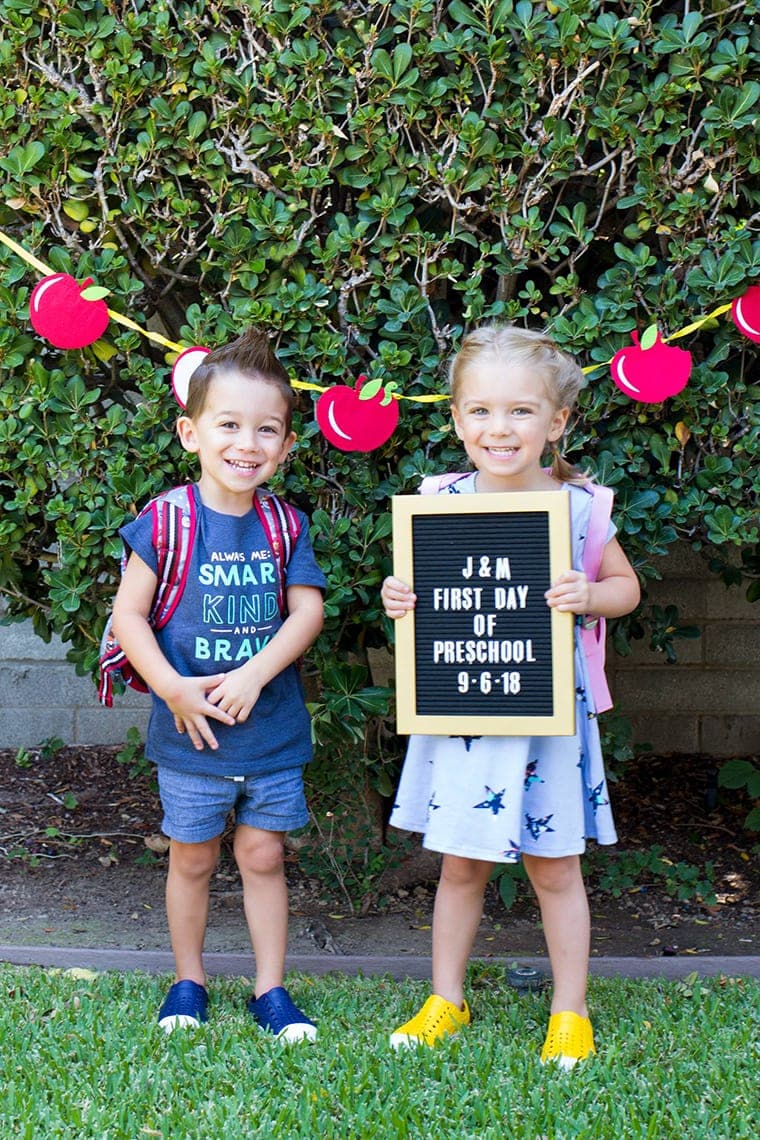 Preschool First Day Picture