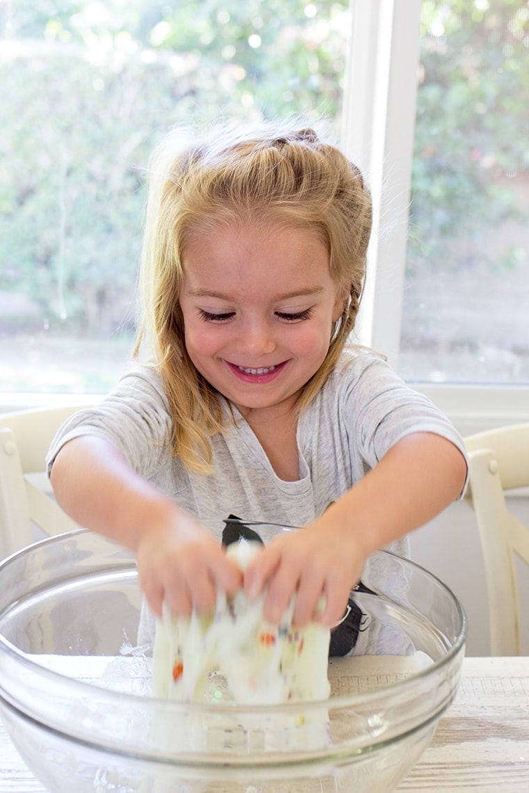 Glitter Slime For Kids, No Borax