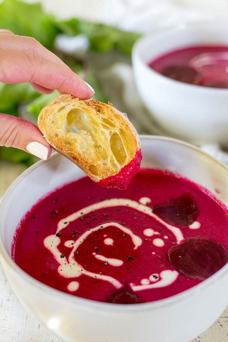 Coconut Ginger Beet Soup Recipe