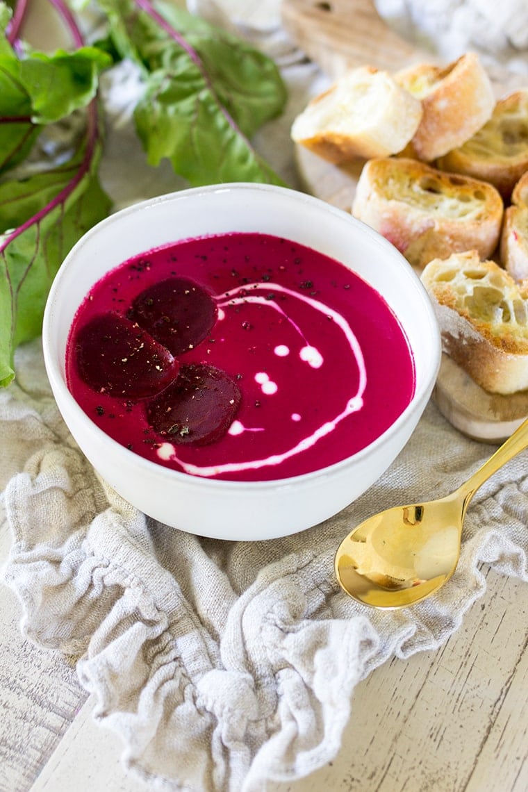 Coconut Ginger Beet Soup Recipe