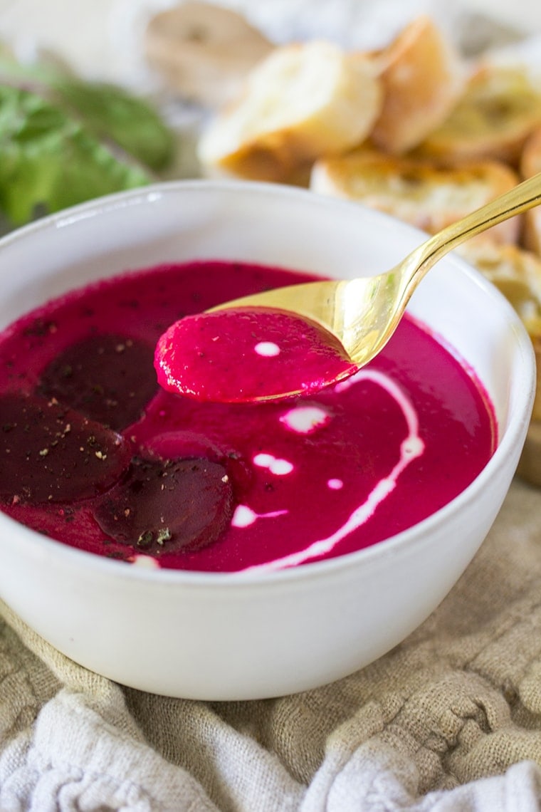 Coconut Ginger Beet Soup Recipe