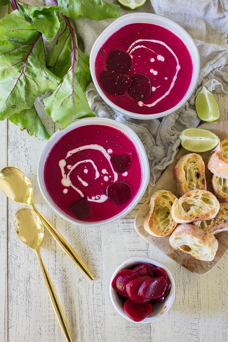 Coconut Ginger Beet Soup Recipe