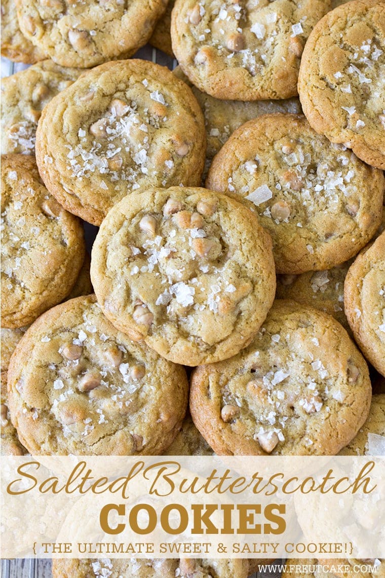 Salted Butterscotch Cookies #oldfashioned #butterscotch #cookies #butterscotchcookies #chewybutterscotchcookies #bestbutterscotchcookies #saltedcaramel 