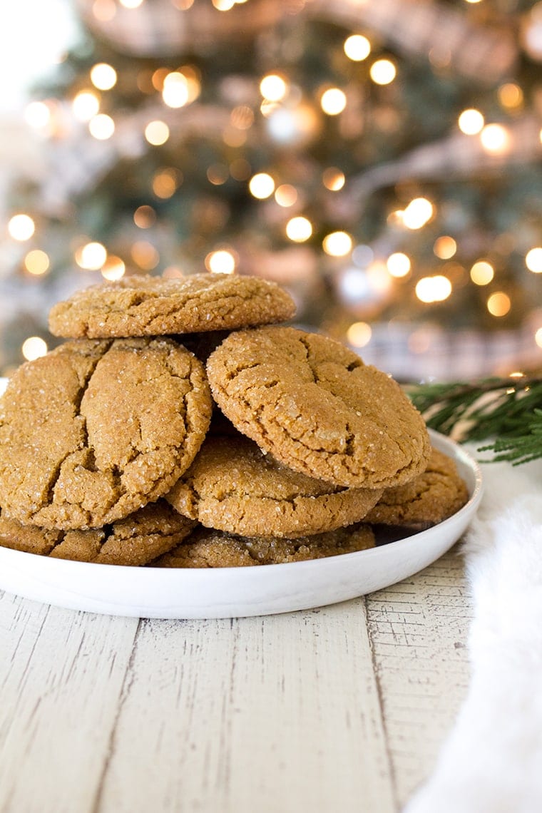 Chewy Ginger Molasses Cookies are the ultimate Christmas cookie packed with holiday spices and flavor. 