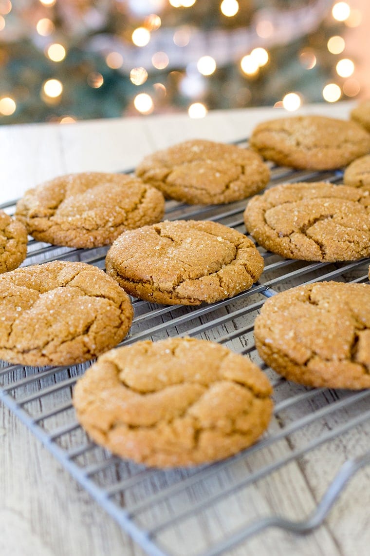 Chewy Ginger Molasses Cookies are the ultimate Christmas cookie packed with holiday spices and flavor.