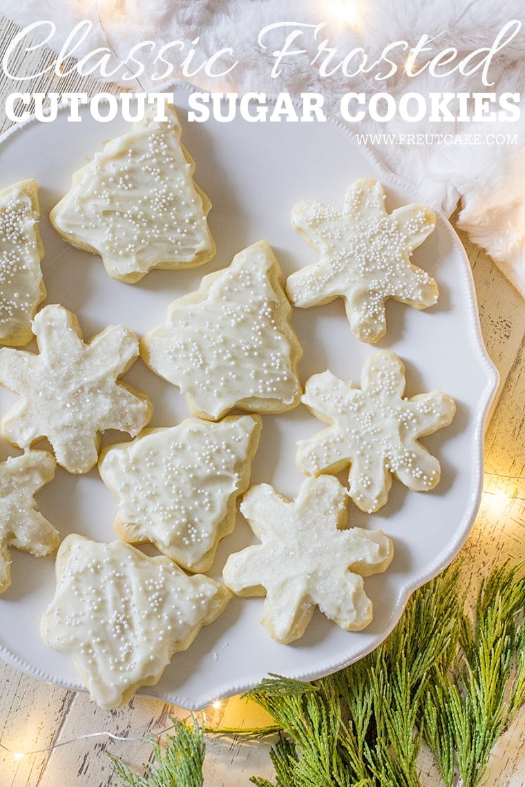 Classic Frosted Cutout Sugar Cookies Recipe Easy to Make with No Spread and Fluffy Cream Cheese Frosting