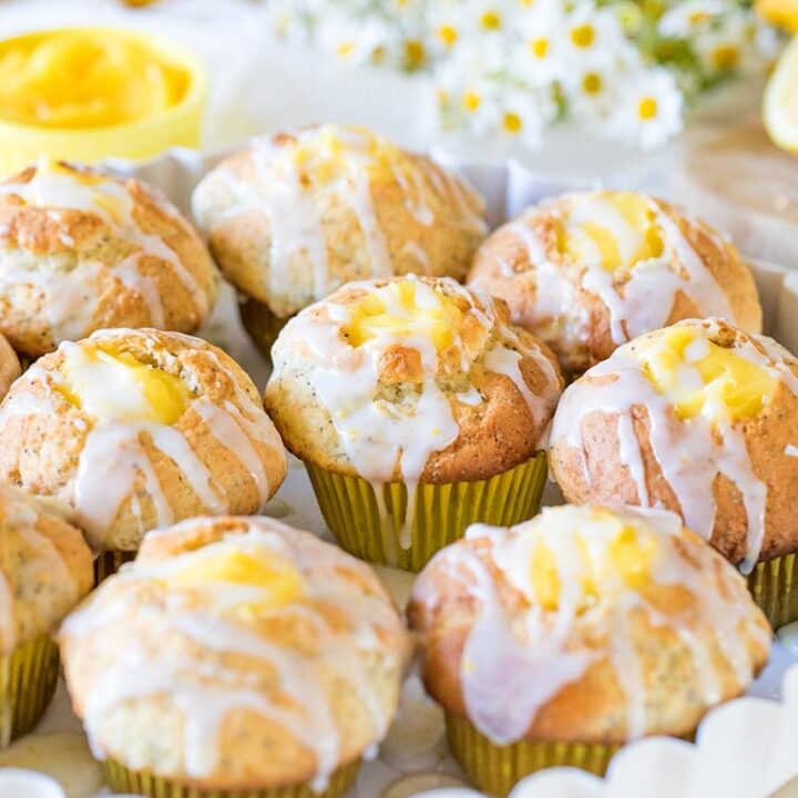 Lemon Poppy Seed Muffins with Lemon Curd Filling