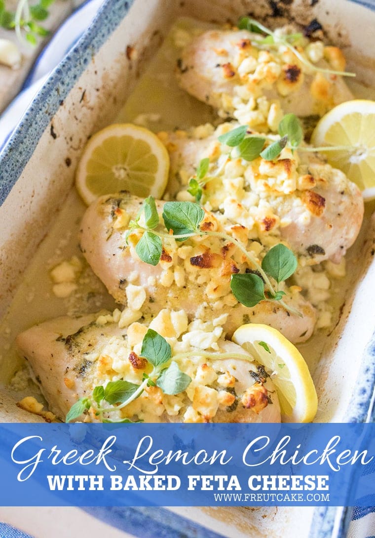 Greek Lemon Chicken with Feta Cheese