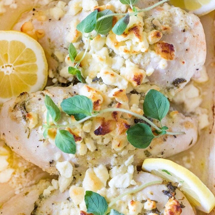 Greek Lemon Chicken with Feta